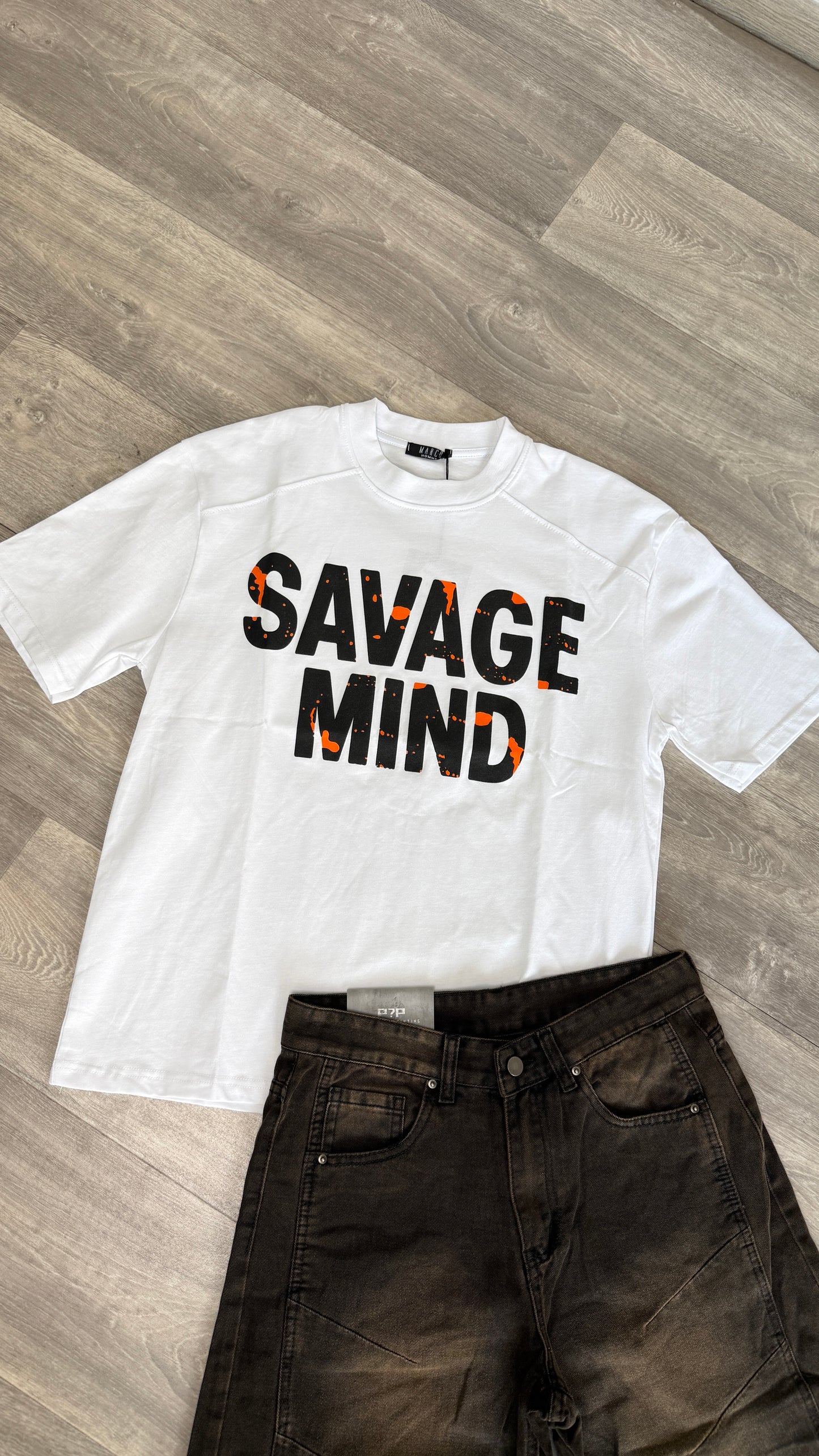 T shirt Savage White