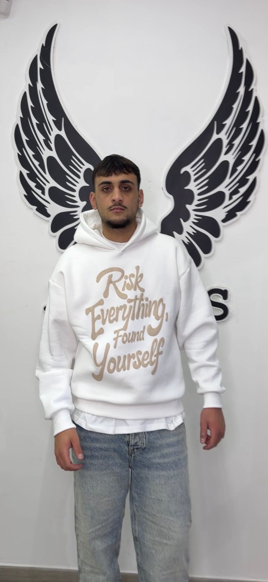 HOODIE Risk white