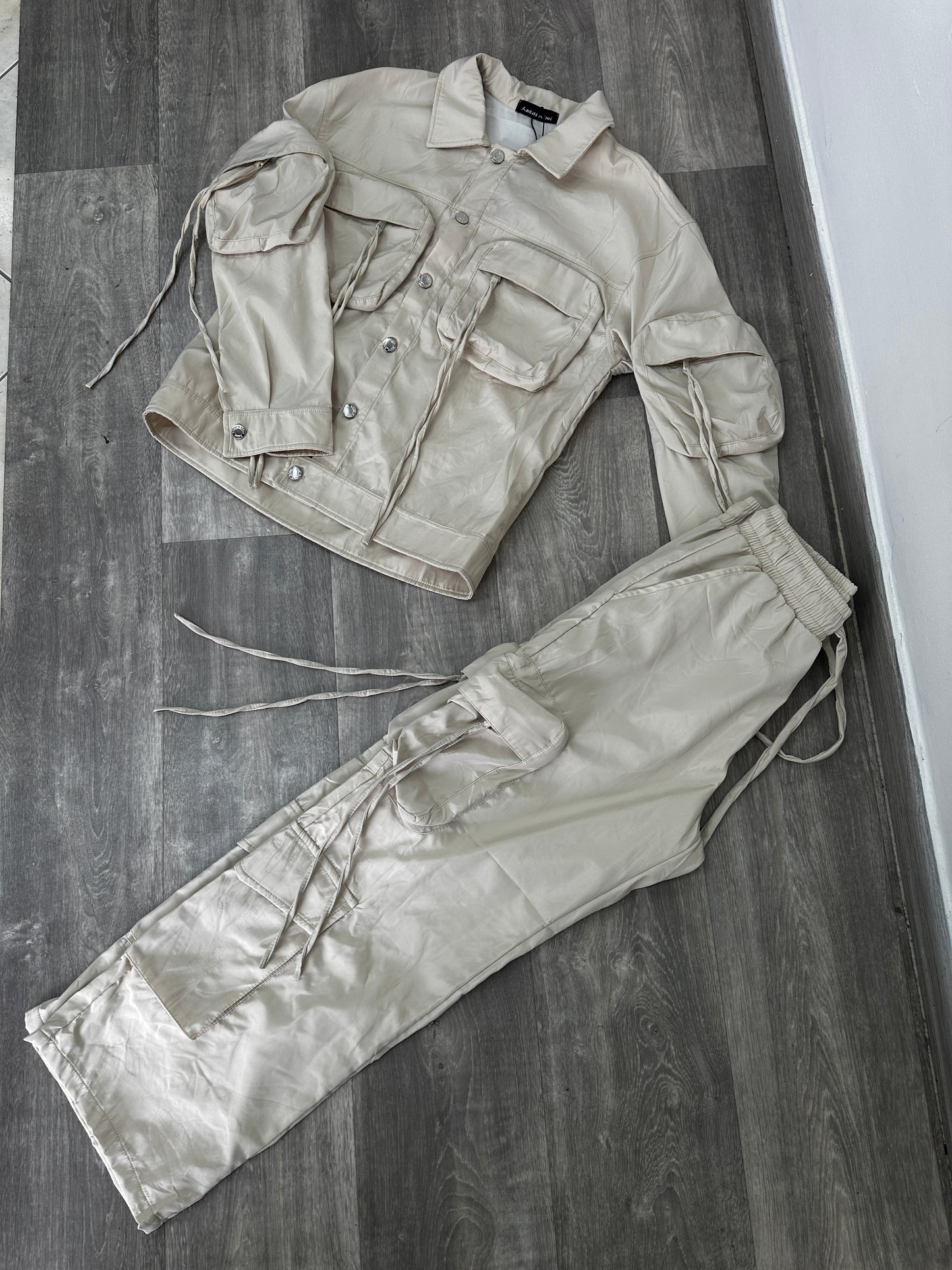Coordinato tasconi beige