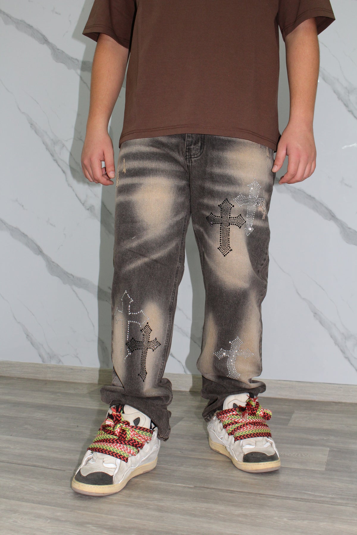 Jeans Croci brillantini