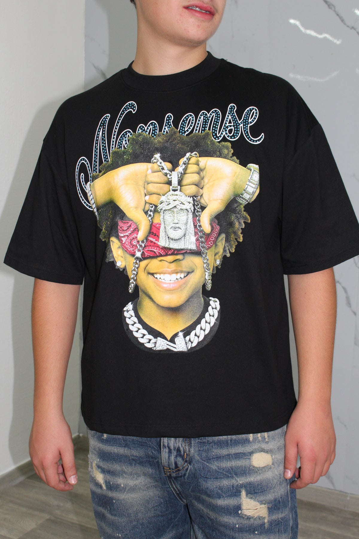T shirt noise black