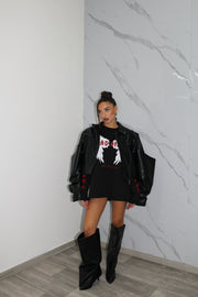 Jacket double in pelle