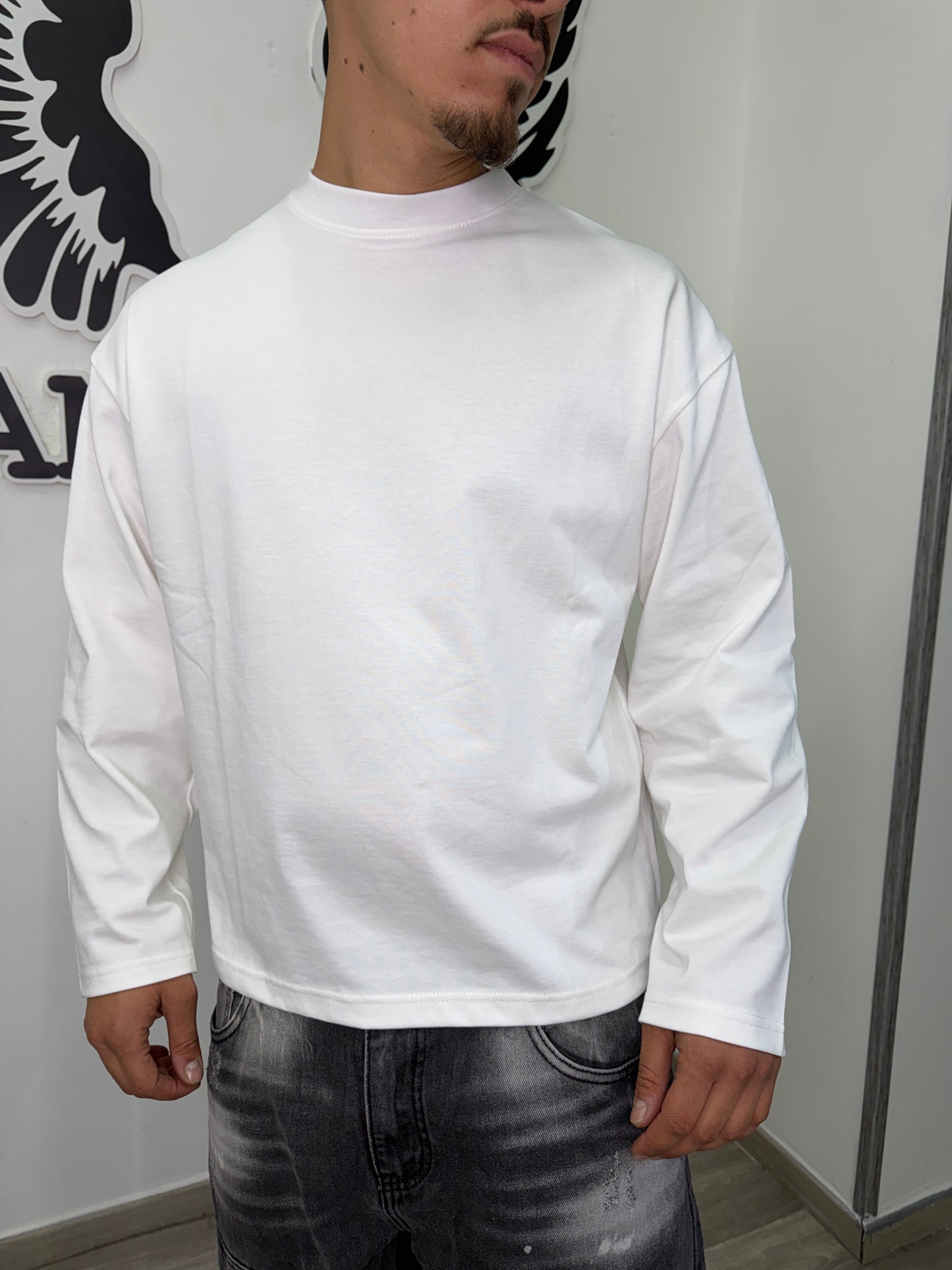 Maglia in cotone manica lunga
