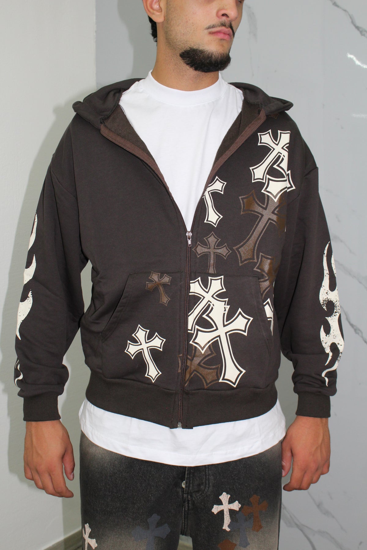 Felpa con zip