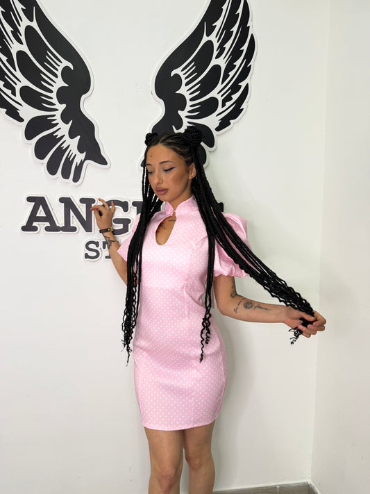 Dress pois pink