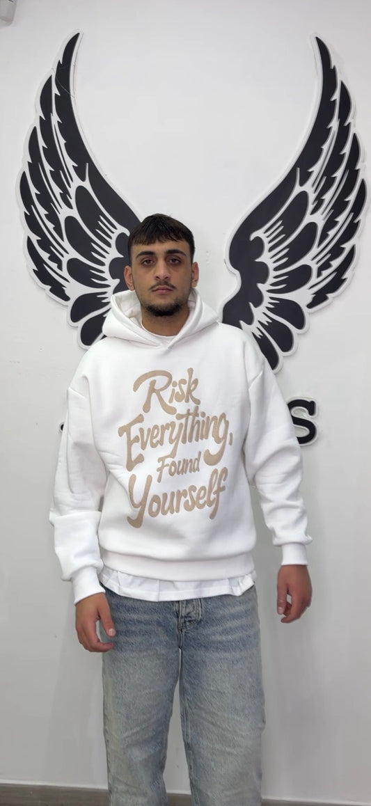 HOODIE Risk white