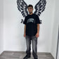 Jeans baggy grigio sfumato